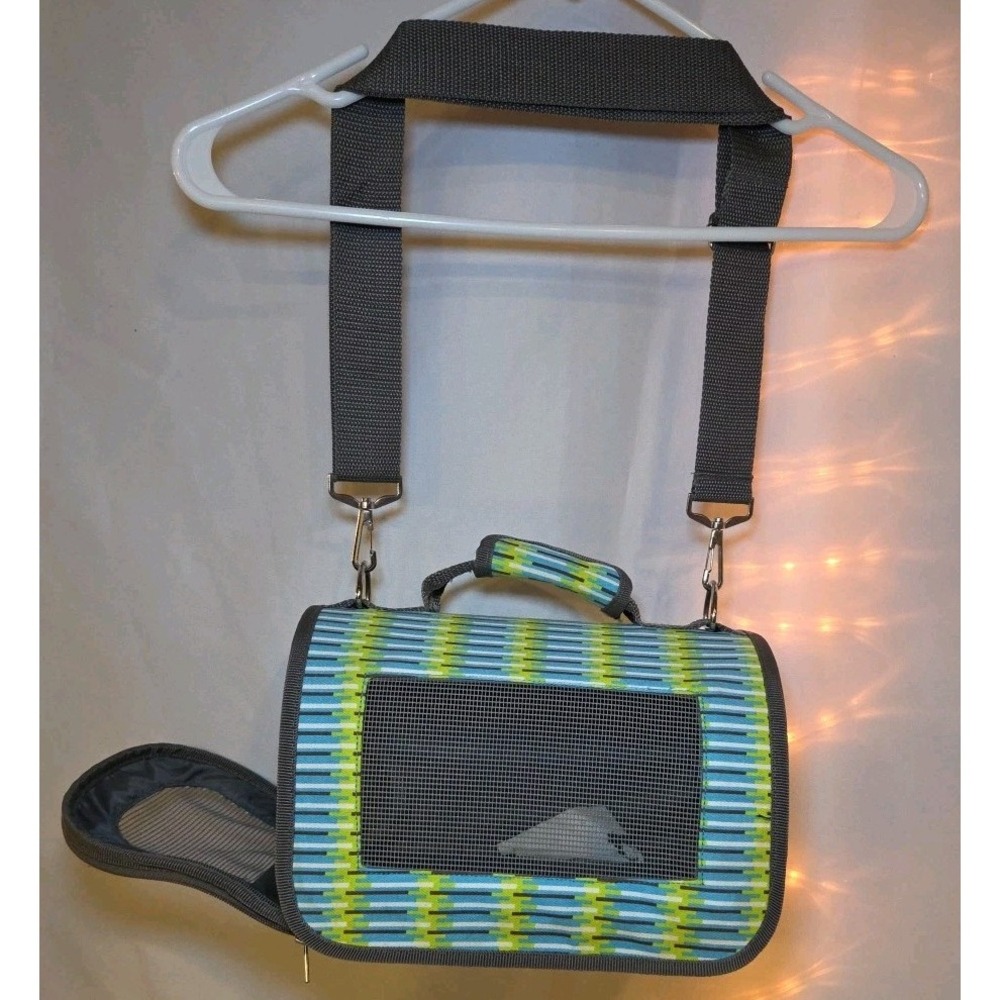 Pet Carrier Soft Sided Travel Small Size Bag Mesh Zipper Tote Transport Airline